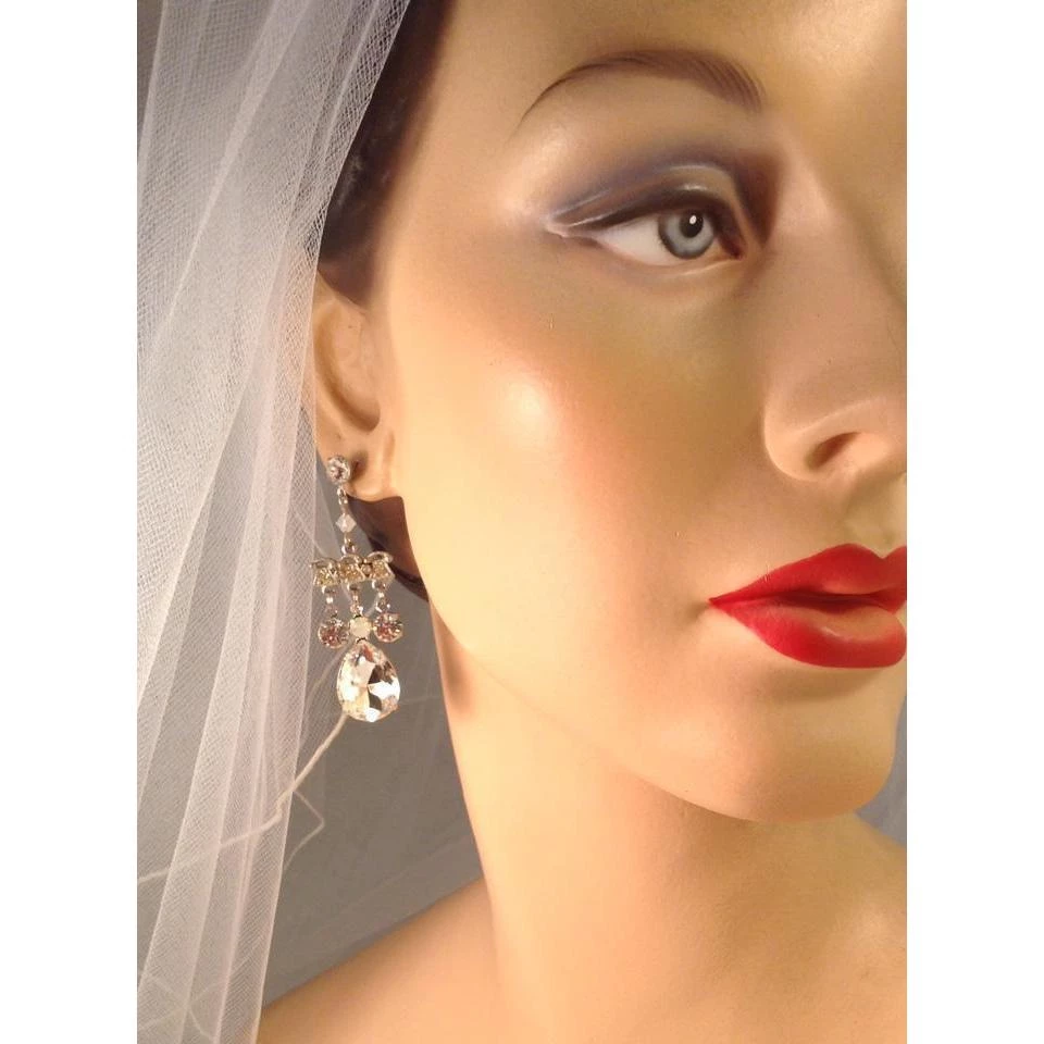 Headpiece Heaven Rhinestone Chandelier Earrings Shop By Vendor 2 Headpiece Heaven Rhinestone Chandelier Earrings Shop By Vendor