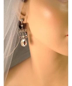 Headpiece Heaven Rhinestone Chandelier Earrings Shop By Vendor