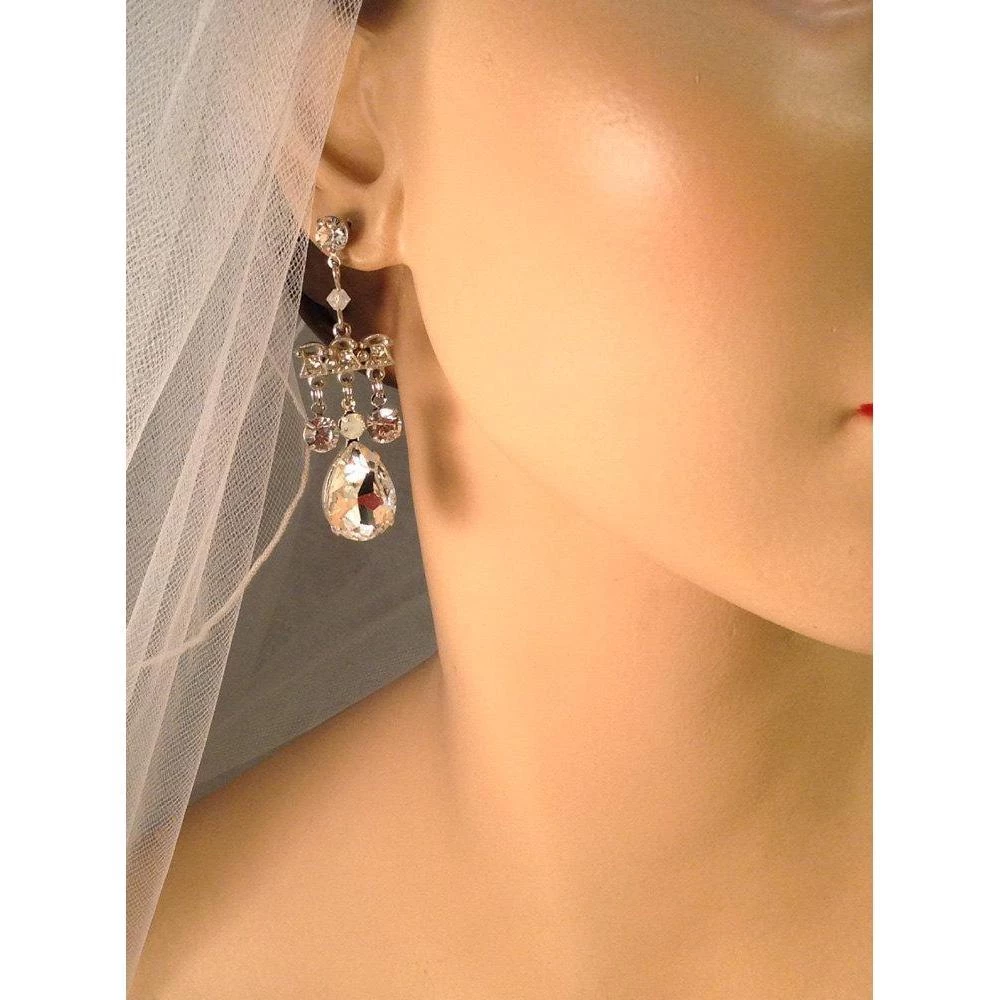 Headpiece Heaven Rhinestone Chandelier Earrings Shop By Vendor 1 Headpiece Heaven Rhinestone Chandelier Earrings Shop By Vendor