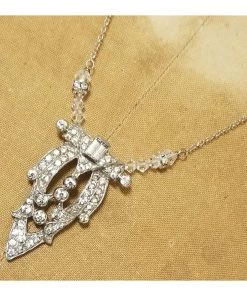 Headpiece Heaven Rhinestone Clip Necklace