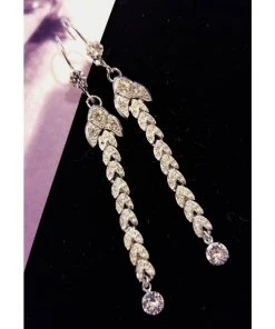 Headpiece Heaven Shop By Vendor Rhinestone Dangle Earrings