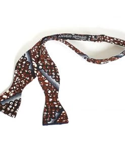 AngeloIgitego Mens Root Bow Tie