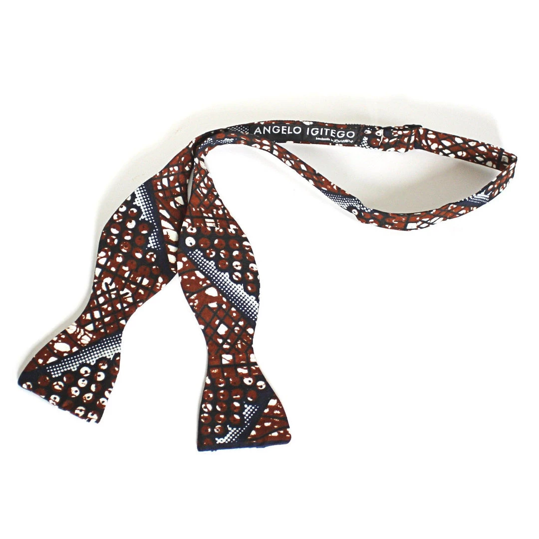 AngeloIgitego Mens Root Bow Tie 2 AngeloIgitego Mens Root Bow Tie
