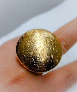 Tracy Burton Shiny Golden Adjustable Ring