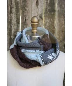 Sutter Larkin Snowflake Patchwork Infinity Scarf Accessories