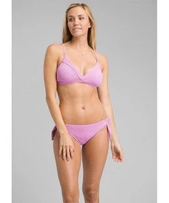 PrAna Speckle Ribbed Bikini Top Womens