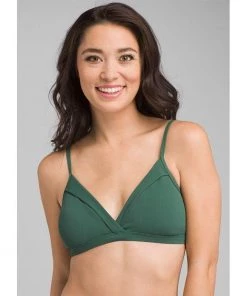 PrAna Speckle Ribbed Bikini Top Womens