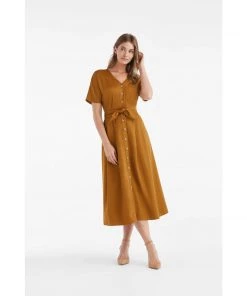 VETTA Womens The Two Piece Midi Dress