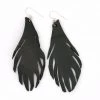 Themis And Thread Upcycled Innertube Feather Earrings Accessories