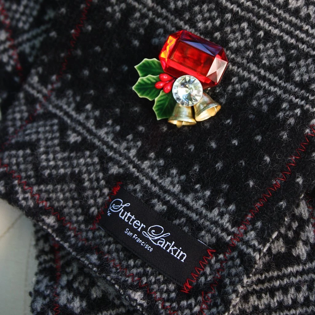 Sutter Larkin Upcycled Wool Scarf With Holiday Cheer Accessories 4 Sutter Larkin Upcycled Wool Scarf With Holiday Cheer Accessories