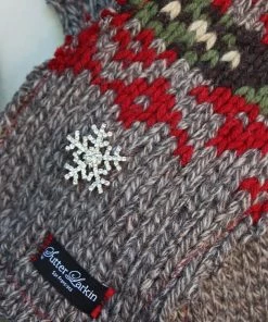 Sutter Larkin Upcycled Wool Snowflake Scarf Accessories
