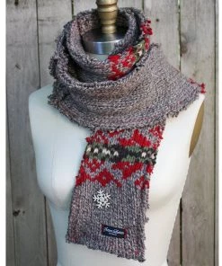 Sutter Larkin Upcycled Wool Snowflake Scarf Accessories