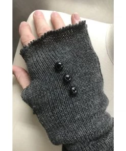 Sutter Larkin Accessories Wool Patchwork Fingerless Gloves