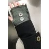 Sutter Larkin Wool Patchwork Fingerless Gloves Accessories