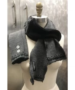 Sutter Larkin Accessories Wool Patchwork Fingerless Gloves