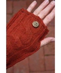 Sutter Larkin Wool Patchwork Fingerless Gloves Accessories