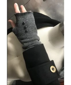 Sutter Larkin Accessories Wool Patchwork Fingerless Gloves