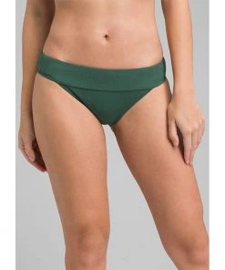 PrAna Womens Xochil Cheeky Ribbed Bikini Bottom