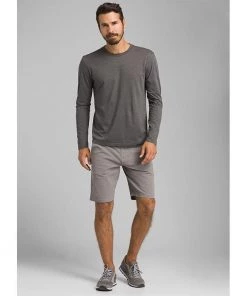 Mens PrAna Long Sleeve Crew T-shirt