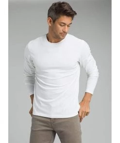 Mens PrAna Long Sleeve Crew T-shirt